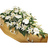 Coffin spray white lilies