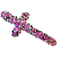 Loose 5' Cross in Pink and White
