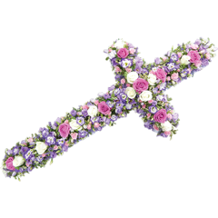 Loose 4' Cross in Pink and Lilac
