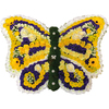 Butterfly Tribute in Yellow and Purple