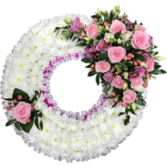Based Wreath in Pink
